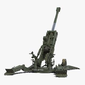 3D model Howitzer M777 155mm Rigged